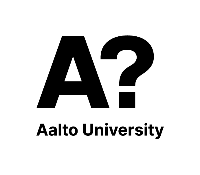 Aalto University logo with big 'A' letter and question mark